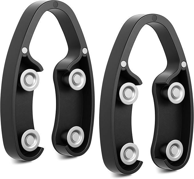 Wine Foil Cutter Magnetic Wine Bottle Foil Cutter Tool,Stainless Steel Blade Easily Removes Aluminum Foil Wine Bottle Opener,Black 2Pcs