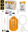 Complete Mead Making Kit for Beginners with Premium Yeast and Ingredients – Home Brewing Starter Kit – Includes 1 Gallon Carboy - Alcohol Hydrometer – Auto Siphon – Airlock - How to Guide