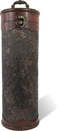 allgala Wooden Wine Bottle Box with Antique Finish