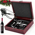 Wine Bottle Opener Corkscrew Gift Set, 8 Pieces Manual Corkscrews Wine Opener with Classic Wooden Box, Stainless Steel Wine Opener kit Wedding Birthday Gifts for Wine Lovers