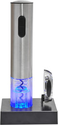 Kalorik Electric Wine Bottle Opener, Charging Base, Foil Cutter, Stainless Steel.