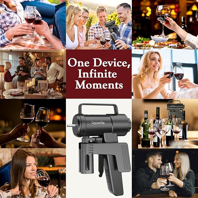 Revolutionary Wine Preservation System & Electric Opener: Built-In Aerator, 5-Week Vacuum Saver, and Precision Wine Dispenser | Luxury Wine Accessories for Discerning Wine Lovers