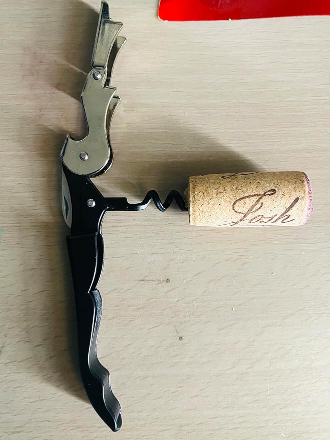 Rocky Mountain Goods Winged Corkscrew Wine Opener with Bottle Opener – Ergonomic Stainless Steel Design – Foil Cutter, Sharp Corkscrew for Effortless Wine Bottle Opening - Dishwasher Safe
