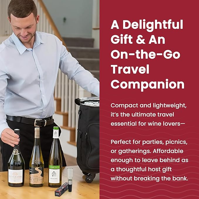 Wine Aerator and Pourer for Enhanced Flavor, Refined Aroma, Smooth Rich Finish, Travel Friendly, Affordable Valentines day Gift for Women/Friend/Wine Lover |Clear, No Drip and Stainless Steel Design