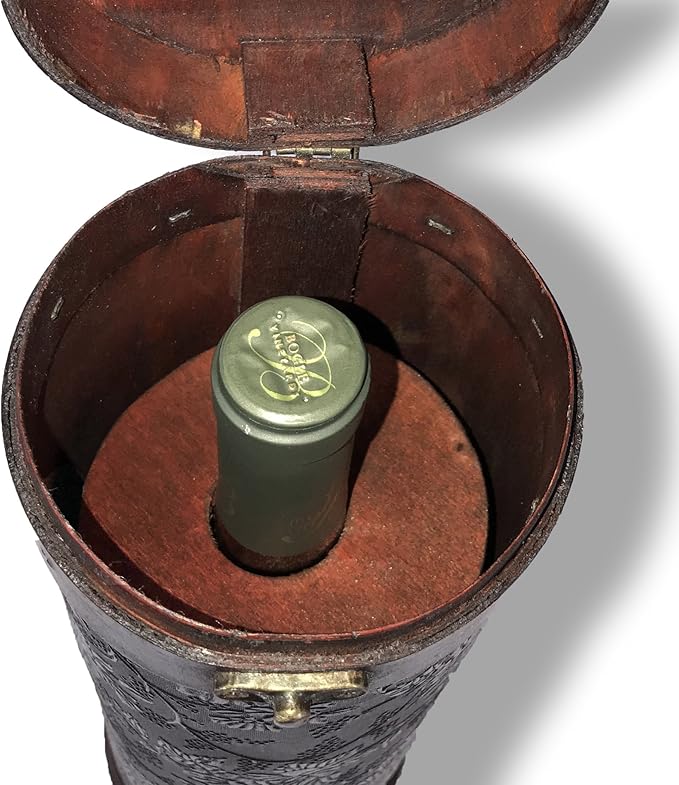 allgala Wooden Wine Bottle Box with Antique Finish