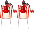 Wine Stopper 2Pack–Airtight Seal Keeps Wine Fresh for Up to 10 Days, Reusable Leakproof Bottle Stoppers for Red/White/Rosé Standard Bottles, Ideal Wine Saver Gift Set for Home, Bar&Party, Transparent