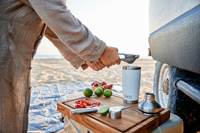 YETI Rambler 20 oz Cocktail Shaker, Stainless Steel, Vacuum Insulated, Sea Stone