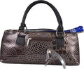 Primeware Wine Clutch Bag (Thermal Insulated) Trendy Women’s Carry Tote | Holds Red & White 750mL Bottles | Trendy Fashion | Incl. Portable Waiter-Style Corkscrew
