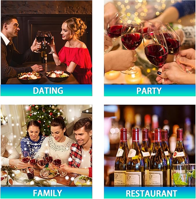 Electric Wine Aerator Pourer, Portable Automatic One-Touch Decanter Dispenser Pump for Red and White Wine with USB Rechargeable Battery