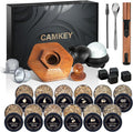 23Pcs Whiskey Smoker Kit with Torch-12 Wood Chips, Ice Ball Mold, Cocktail Smoker Infuser Kit, Old Fashioned Drink Smoker Kit, Birthday Bourbon Whiskey Gifts for Men,Dad,Him, Valentine's Day Gifts