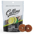 Collins Dehydrated Lime Cocktail Garnish Slices, 1.3 oz, Ideal for Margaritas, Mojitos, Mocktails, Desserts & More – Premium Drink & Food Garnish – 1.3 oz