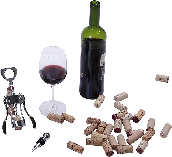 Premium Corkscrew and Wine Stopper Set