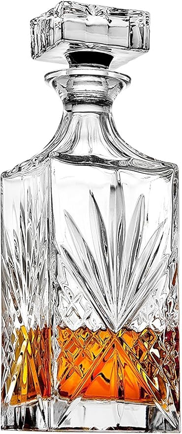 Godinger Dublin Whiskey Decanter, Liquor Decanter, Alcohol Decanter, Beer Decanter, 750ml