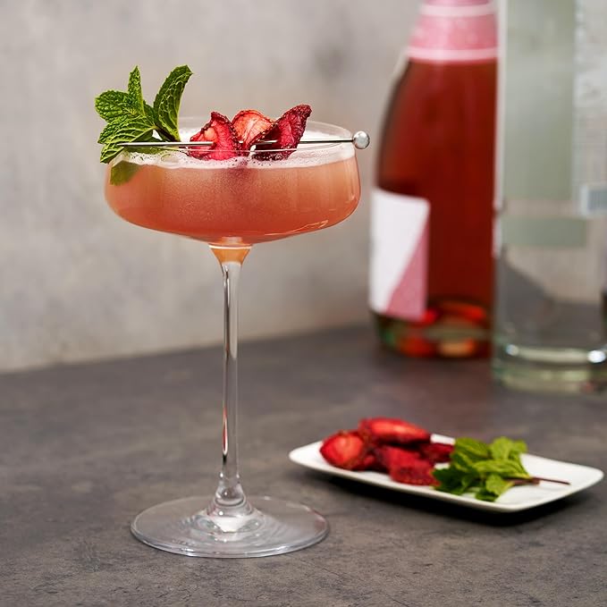 Collins Dehydrated Strawberry Cocktail Garnish Slices, 1.3 oz – Perfect for Strawberry Gin Fizz, Spritzes & Desserts – Premium Drink & Food Garnish – 1.3 oz