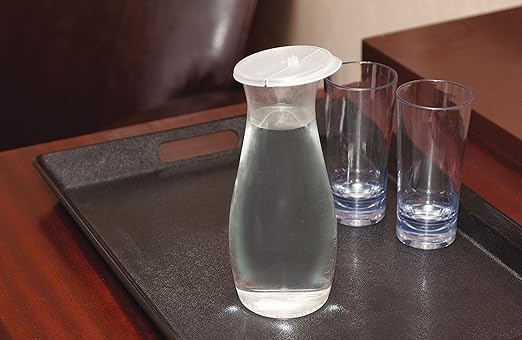 Carlisle FoodService Products 7090107 Cascata Carafe Juice Jar Beverage Decanter Only, Plastic, 0.50 L, Clear