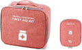 TOPASION Empty First Aid Bags, Travel Medicine Bag, Medical Supplies Organizer Bag, Portable Kit for Traveling, Car, Home, Camping, Office, Hiking, Outdoor (Cationic Wine Red)