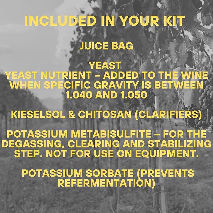 Master Vintner - Sommelier Select Italian Pinot Grigio Wine Recipe Kit Makes 6 Gallons