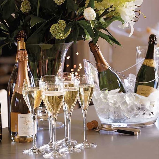 Ice Bucket Party Clear Acrylic Wine or Champagne Bottles Drinks Chiller (1, 8 Liter)