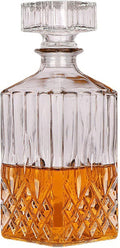 1PCS 33.8 oz Diamond Decanter Whiskey Decanter Crystal Whiskey Bottle – For Whiskey, Bourbon, Scotch and Spirits