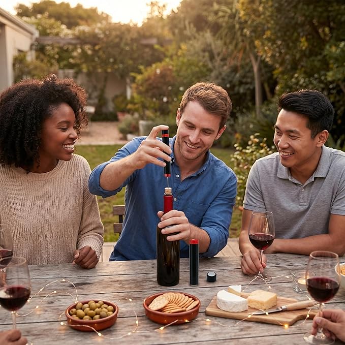 Wine Air Pressure Pump Bottle Opener,Efficient Corkscrew Bottle Opener,Easy Screw Out Tool,Portable Pocket Bottle Opener Great For Wine Lovers,Perfect Wine Gift. (red-1pcs)