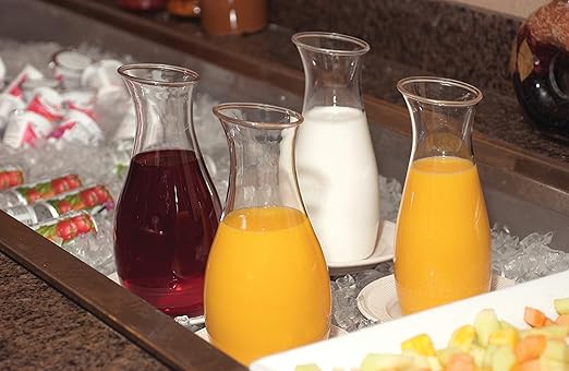Carlisle FoodService Products 7090107 Cascata Carafe Juice Jar Beverage Decanter Only, Plastic, 0.50 L, Clear