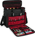 Bartender Bag, Bartender Kit Travel Bag for Cocktail Shaker Set, Portable Carrying Case with Compartments for Wine Bottles, for Travel Home Indoor Outdoor Party(Bag Without Tools)