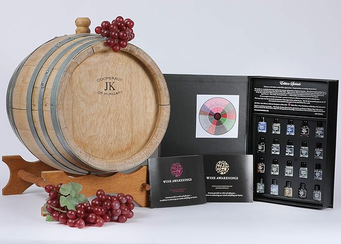 40 Aroma Red & White Wine Set. Covers all wines of the world. Gel formulation does not evaporate-10 year guarantee. Aroma Wheel included ($25).