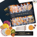 Cocktail Garnish, PREMIUM GIFT SET, with COCKTAIL PICKS I 100% Natural Dehydrated fruits I Home Bar, Barware, Hosting Men Women Corporate Holiday Bar Gift -Medium (70 slices + 8 picks)