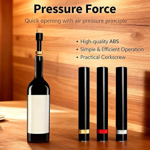 Aeropop Wine Opener, Loritia Arropop Wine Opener, Aero Pop Wines Openers, Needle Type Wines Bottle Openers, Travel Portable Pocket Air Pressure Pump Bottle Open (Golden+Red)