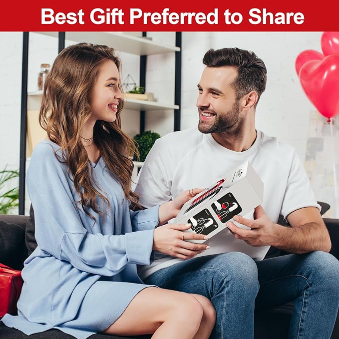Electric Wine Aerator - One-Touch Automatic Decanter and Dispenser, Red & White Wine Pourer, Unique Gift for Wine Lovers (Red)