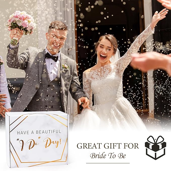 Bridal Shower Gifts, Bride To Be Gifts Box, Bachelorette Engagement Wedding Party Gift, Future Mrs Newly Engaged Ideas for Bride to Be, Bachelor Party Fiance Gift for Women, Bridal Tote Bag Glass Cup