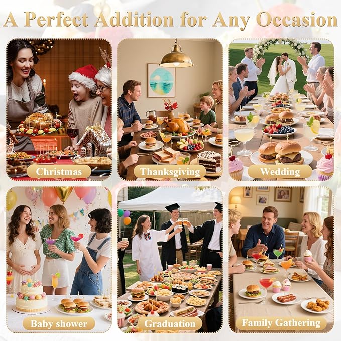 [300PCS] Cocktail Picks, Fancy Toothpicks for Appetizers Drinks Food Fruit, 4.7 IN Long Decorative Bamboo Skewers, Gold Pearl Wooden Garnish Sticks for Charcuterie Boards Accessories Party Supplies