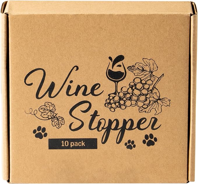 10Pcs Wine Stoppers Gift Set Funny Cats Silicone Bottle Covers Reusable Beverage Corks Strong Sealing Keep Wine Fresh Lady Man Liquor Accessories for Outdoor Picnics Weddings Barbecues Parties
