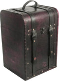 Allgala Wooden Wine Bottle Box with Antique Finish, 4-Bottle, HD90201