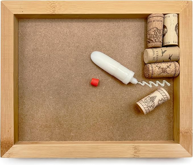 Oenophilia Bamboo Corkboard Trivet Kit