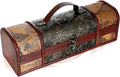 allgala Wooden Wine Bottle Box with Antique Finish