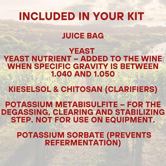 Master Vintner™ Winemaker's Reserve™ Carmenere Wine Recipe Kit Makes 6 Gallons