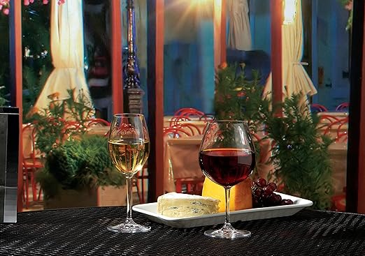 Carlisle FoodService Products Alibi Wine Glass for Restaurants, Catering, Kitchens, Plastic, 8 Ounces, Clear