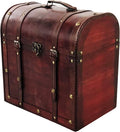 allgala Wooden Wine Bottle Box with Antique Finish, 6 Bottle