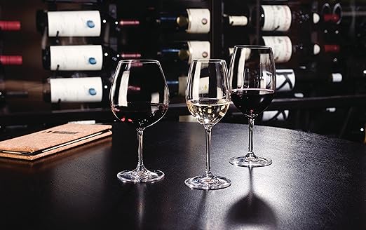 Carlisle FoodService Products Alibi Wine Glass for Restaurants, Catering, Kitchens, Plastic, 8 Ounces, Clear