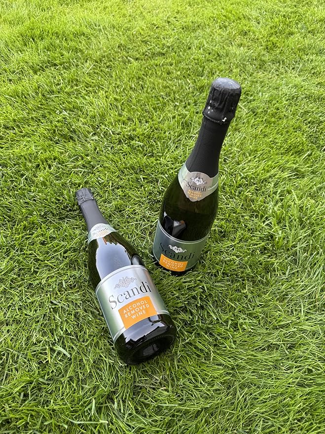 Scandi Brut | Non-alcoholic wine | Non alcoholic champagne | Sparkling non alcoholic wine - good for alcohol free cocktails | good for mimosa and other cocktails