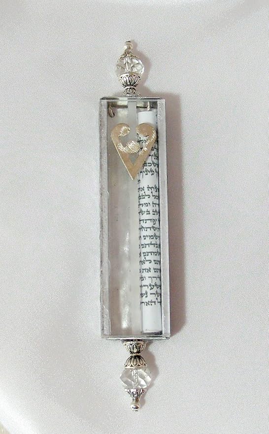 Jewish Wedding Glass Kit - Wine Glass, Satin Bag, Shards Mezuzah Case - Deep Sapphire