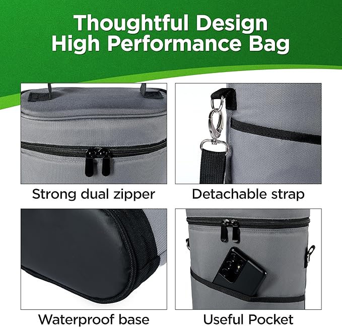 Falcona Wild Wine Cooler Bag Plus Two Cooler Sleeves – Holds 2 Bottles – Keeps Drinks Cold for Hours – Fits Standard, Tall and Champagne Bottles – Portable Insulated Wine Tote Carrier Bags For Travel