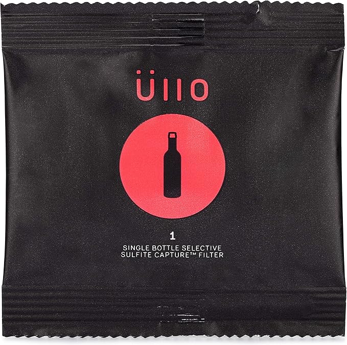 Ullo Full Bottle Replacement Filters (25pack) With Selective Sulfite Technology To Make Any Wine Histamine and Sulfite Preservative Free