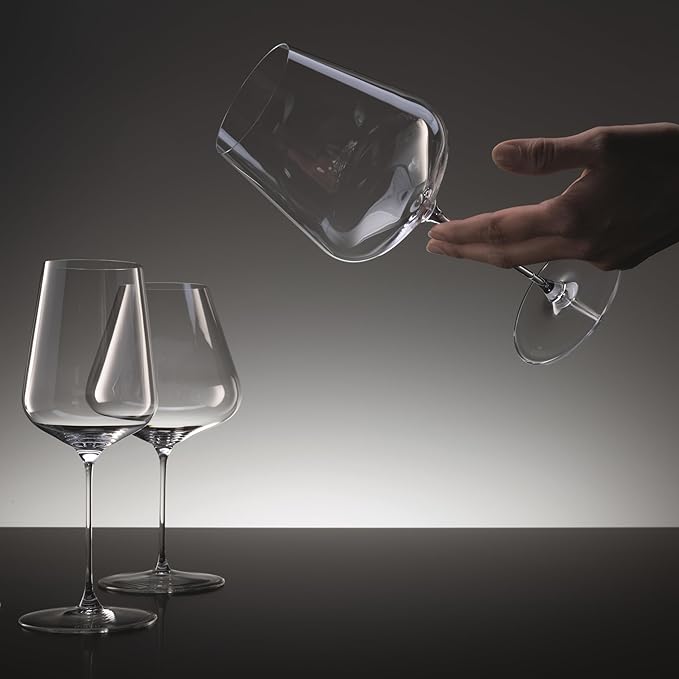Spiegelau Definition Crystal Universal Wine Glasses for Red and White Wines, Durable Drinking Glasses for Housewarming, Birthday Party, Wedding Gifts, Home Bar, Elegant Glassware, 19 oz, Set of 2